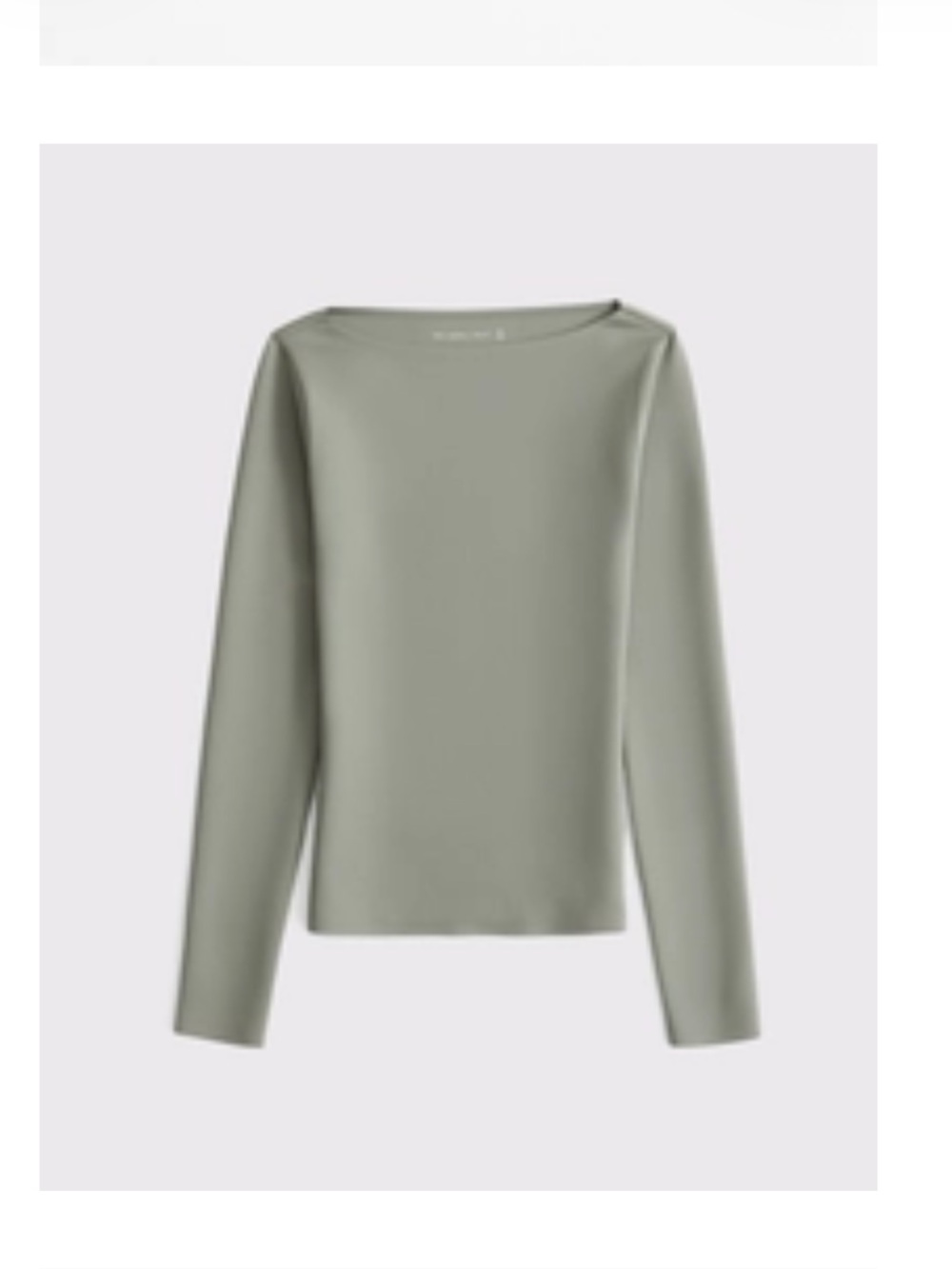 Abercrombie & Fitch Women's
Long-Sleeve Sculpt Matte Fabric Tuckable Slash Top